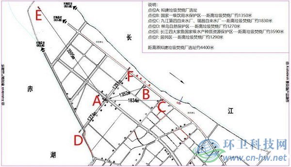 新址与敏感目标大约距离